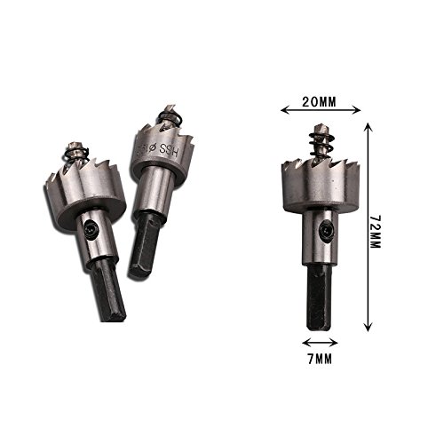 5 Stück 16-30MM (16/18.5/20/25/30 / 32mm) HSS-Bohrer Lochsäge Set Stainless Stell-Metall-Legierung Spiralbohrer Lochsäge Cutter Power Tools - 2