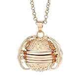 🍀 Öffnen Sie die Engelsflügelklatschen auf diesem wunderschönen Medaillon und erweitern Sie sie, um 4 Bilder von wertvollen Angehörigen zu zeigen.