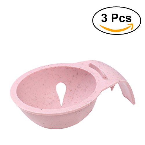 Eigelbtrenner,OUNONA 3Pcs Eigelb Separator Küchenhelfer Eiertrenner Eier trennen Trenner(Rose)
