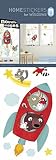 Fenstersticker Tiere im Weltraum - 3