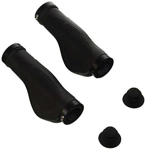 M-Wave Ergoschraubgriffe Fahrradgriffe, Schwarz, 410402