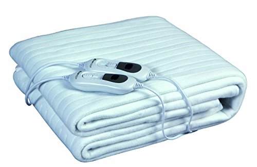 Astan AH-AH51020 - Calientacamas (LED, 1400 mm, 1600 mm, Poliéster, Lana Sintética, CEE, ROHS) Blanco