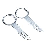 Tamaño: 7 * 1.8 cm H HILABEE Par para Audi Radio Mp3 CD Remoción Sacar Pines Herramientas Llaves