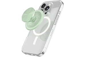 PopSockets Phone Grip for MagSafe with Kickstand, Magnetic Stand, Swappable Top, Secure Hold for iPhone MagSafe Cases, Phone & Tablet Grip, Cute PopSockets - Honeydew