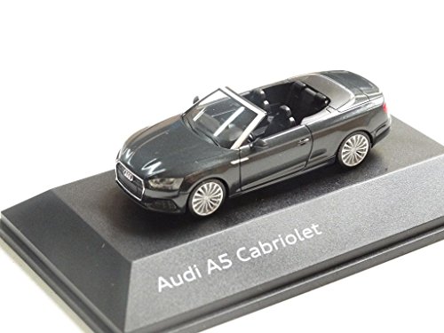 Preisvergleich Produktbild Original Audi A5 Cabriolet Modellauto 1:87 Modell 2017 Manhattangrau Grau