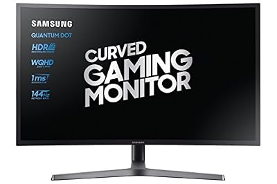 Samsung 'Samsung c32hg70 Moniteur Gaming courbé va 32 "WQHD 2560 x 1440, HDR, 144 Hz, 1 ms, 1 Display Port HDMI, 2, 16,7 m de couleurs, sRGB 125%, freesync, Game mode, Quantum Dot, noir