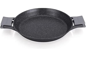 ROYALTY LINE, padella per paella da 40 cm in alluminio pressofuso, rivestimento antiaderente Greblon, compatibile con tutte le fonti di calore, colore marmorizzato