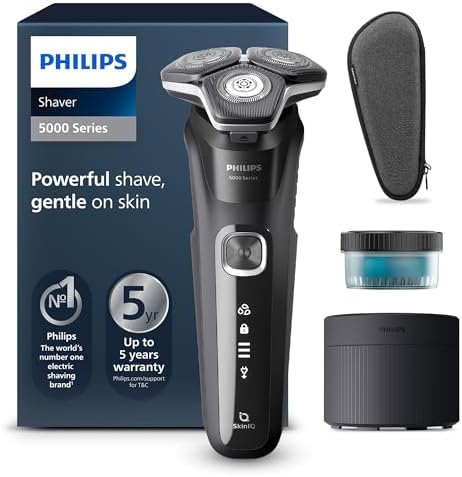 Philips Shaver Serie 5000, Rasoio Elettrico Wet & Dry (modello S5898/50)