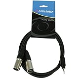 cable de altavoz a jack Compatible con altavoz XLR a mini jack TS 3.5 mm