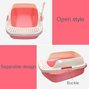 PLDDY Lettiera per Gatti, Toilette per Gatti, Lettiera per Gatti, Semi-Chiusa, Vasca per Gatti, Casseruola, Orinatoio… PLDDY Lettiera per Gatti, Toilette per Gatti, Lettiera per Gatti, Semi-Chiusa, Vasca per Gatti, Casseruola, Orinatoio… - immagine 4