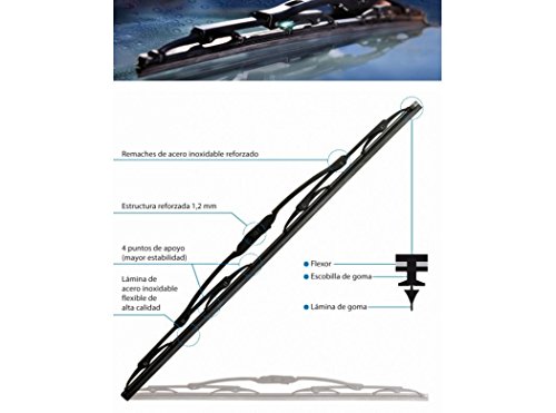 Rolanco-12. Tcu2153 - Escobilla coche limpiaparabrisas 21" 53cm univ tecnocem