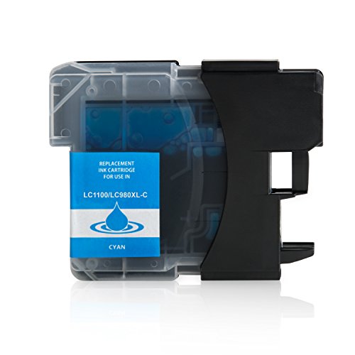 30 Tintenpatronen LC1100 mit Chip und Füllstand für Brother MFC-5890CN 490CW 5490CN 5895CN 6490 6690 6890 790 795 990 CW DCP-185 383 385 387 395 575 CW – Schwarz je 25ml, Farben je 15ml - 3