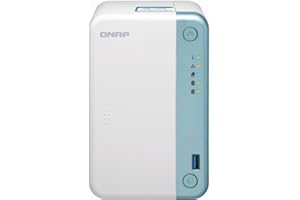 QNAP TS-251D-2G 2 Bay Desktop NAS Enclosure - 2 GB RAM, Intel Celeron 2.0 GHz Dual Core Processor - with AES-NI encryption & 4K Hardware Transcoding