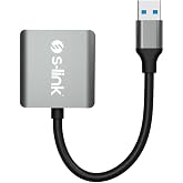 S-link SL-CR21 Type C ve USB3.0 SD/Micro SD 110m/S Hızlı 2 in 1 Metal Kart Okuyucu