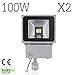 Produktbild 2 Stück 10W/20W/30W/50W/100W LED Fluter Strahler + Bewegungsmelder Scheinwerfer Flutlichtstrahler kaltweiß/kaltweiß Lampe Außenbeleuchtung wasserdicht IP65 Wandleuchte (100 Watt)