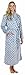 Produktbild Sleepyheads Zweifarbiger, Langer Morgenmantel aus Fleece für Damen Navy Quatrefoil (SHP1400-4063-EU-MED)