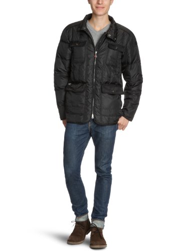 Silvertag Herren Jacke 6816, Gr. 50 (L), Schwarz (black 901)
