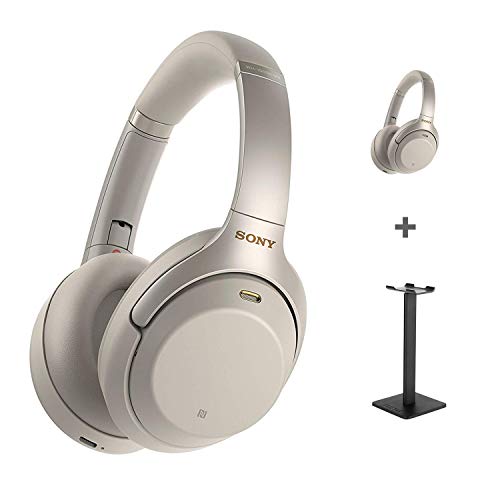 Sony Wh-1000xM3 - Auriculares inalámbricos con cancelación de Ruido (30 Horas de duración de la batería, Carga rápida, Control de Gestos y Soporte para Auriculares), Color Plateado