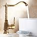 Produktbild Wanfor Lmprovement Antik Messing Küchenarmatur 360 Swivel Badezimmer Basin Sink Mixer, Küchen Badinstallation Waschtischarmaturen