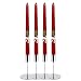 Produktbild Stabkerzen 4 Stück 290 mm hoch Ø 22 mm Weihnachtsgeschenk Lack rot
