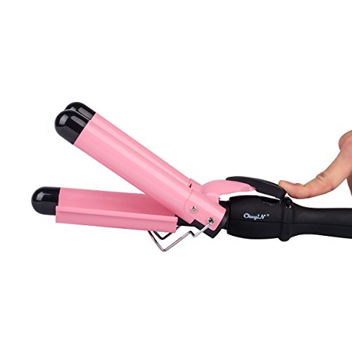Ckeyin;3 Barrel 25mm Wellen Lockenwickler keramischer Lockenstab Haar Lockenwickler Werkzeug mit LCD Anzeigen - 2