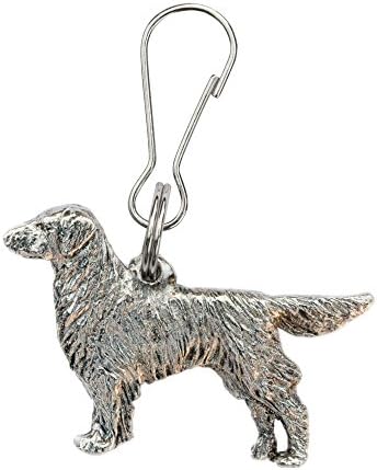Flat Coated Retriever Made in U.K Artistic Style Dog Zip Pull Collection