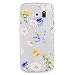 Produktbild KSHOP TPU Silikon Hülle für Samsung Galaxy S6 Edge Handyhülle Schale Etui Protective Case Cover dünn mit Drucken Muster - Gold - Gelbe Chrysanthemen