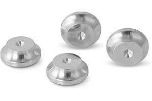 PrecisionGeek - Podkładki Pod Kolce Głośnikowe Średnica 20mm L- 7mm, Aluminium (4 sztuki)
