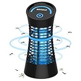 ❤【CONTROL DE INSECTOS EFECTIVO】El mosquito zapper está fabricado con un tubo UV de 4W de buena calidad y puede atraer insectos voladores con su luz UV de 365 nm de onda larga de alta intensidad y eliminarlos con rejillas metálicas de alto voltaje de 900 voltios. (Rango UV de 320-400nm, inofensivo para los seres humanos) Con la malla de malla, usted y sus familias obtienen una mejor protección y evitan el contacto accidental con la red eléctrica.