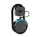Produktbild Echo Dot Gen 2 Wandhalterung Wandhalter Halterung Kleiderbügel Echo Dot Ständer Schutzhülle Lautsprecher Wandhalterungen mit Aufhänger Schlaufe (schwarz)