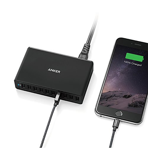 Anker PowerPort 10 - Cargador de red con conexi n USB para smartphones y tablets Apple y Android 60 W 10 puertos USB para iPhone 6S 6S Plus 6 6 Plus iPad Pro iPad Air 2 Mini 3 Galaxy S6 S6 Edge y otros color negro y blanco reviews Anker PowerPort 10 - Cargador de red con conexi n USB para smartphones y tablets Apple y Android 60 W 10 puertos USB para iPhone 6S 6S Plus 6 6 Plus iPad Pro iPad Air 2 Mini 3 Galaxy S6 S6 Edge y otros color negro y blanco