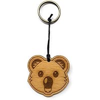 Schlüsselanhänger Koala aus Holz optional mit individueller persönlicher Gravur !