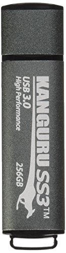 Kanguru SS3 – 256GB USB Flash Drive - Physical Write Protect Switch – SuperSpeed USB 3.0 – Portable
