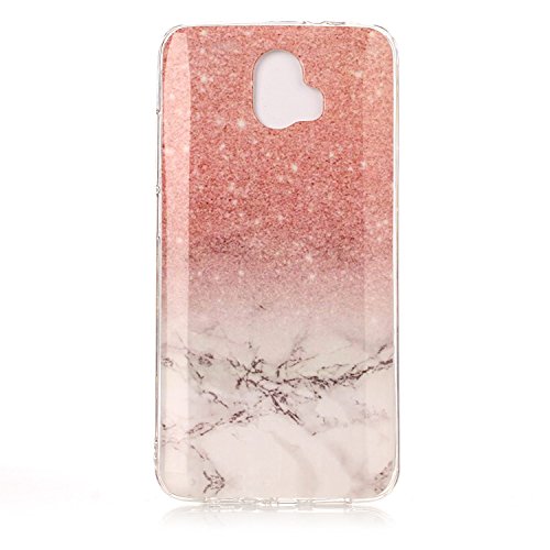 ZTE Blade V8 Pro Case ,ZTE Blade V8 Pro Marble Case , Cozy Hut Soft Back Cover for ZTE Blade V8 Pro Silicone Case Ultra Thin Anti-Scratch Shock Proof Silicone Rubber TPU Bumper Protective Back Case Cover with Cool Marble Stone Print Pattern for ZTE Blade V8 Pro - White rose gold marble
