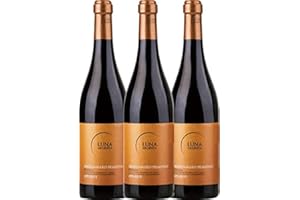 MONDO DEL VINO Appassimento Negroamaro Primitivo 2021 - Luna Argenta Rotwein 3x 0,75 l mit VINELLO.weinausgießer - VINELLO 3er Weinpaket