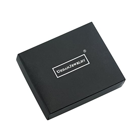 enlace de los hombres de acero inoxidable increíble pulsera de plata Negro 23cm (con la caja de regalo de marca) - Imagen 6
