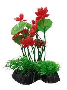 Aquarium Artificial Plastic Plant Decoration AP08009 (Pack of 1)