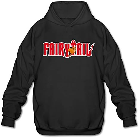 Fairy Tail Japanese Manga Series Men's Fashion Hoodies Sweatshirts -  Black - 