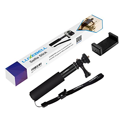 Luxebell telesc pico extensi n aluminio Pole selfie stick para GoPro Hero Session Hero 4 Hero 3 3 2 Sony Acci n Cam y Smartphone reviews Luxebell telesc pico extensi n aluminio Pole selfie stick para GoPro Hero Session Hero 4 Hero 3 3 2 Sony Acci n Cam y Smartphone