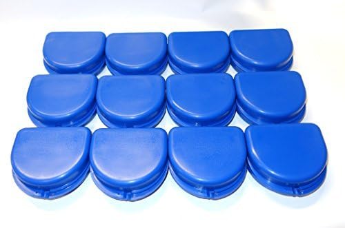 Dental Orthodontic 12 Retainer Denture Mouth Guard Case Bleach Tray Box ASSORTED (Blue) by ValueDent