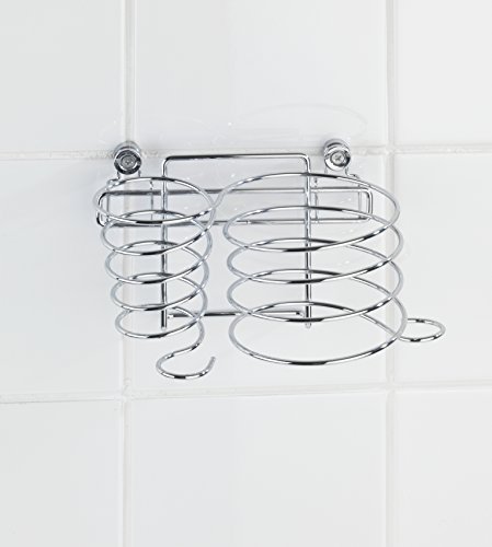 WENKO 22220100 Haartrocknerhalter und Glätteisenhalter Classic, Stahl, 20 x 12 x 12 cm, Chrom - 6