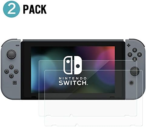 2 Pack Nintendo Switch Screen Protector, Collen HD Tempered Glass Screen Protector for Nintendo Switch 2017 ( 9H Hardness, Bubble Free )