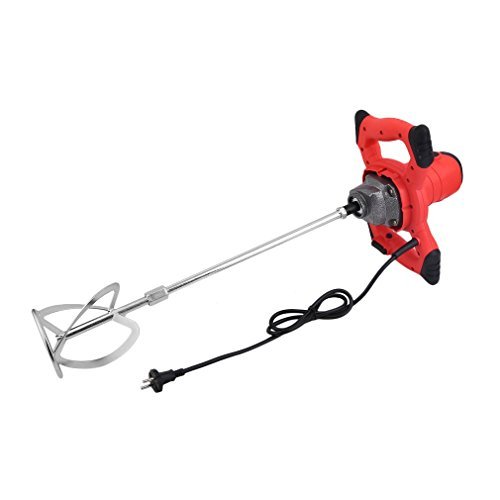 Preisvergleich Produktbild Hehilark Industriequalität Rührwerk Betonrührer Handmixer 1800W Mörtelrührer Rührwerk Betonrührer Ruehrwerk Moertelruehrer Speed: 930r / min,Schalldruckpegel 90dB (A)