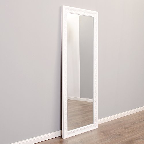 Wandspiegel BAROCK Spiegel FIORA 130x50cm weiß-silber LANDHAUS - 2