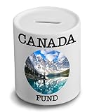 Kanada Urlaub/Reisen Fund Neuheit Spardose aus Keramik – wiederverwendbar £200 Saver