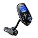 Produktbild AlierGo Bluetooth FM Transmitter Auto KFZ FreisprecheinrichtungUSB-Autoladegerät3.5 mm AUX TF-Karte Slot1,44 Zoll Display Wireless Radio Adapter für iPhone Samsung iPad Smartphone Tablet MP3-Player