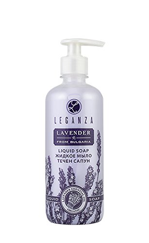 Jabón Liquido con Aceite Esencial Orgánico de Lavanda, de Leganza, 500ml Sin Parabenos