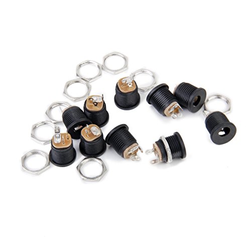 5,5 X 2,1 MM DC Buchse Schalttafeleinbau Macht Konnector Socket Panel Montage Macht mit Schraubverschluss - 6