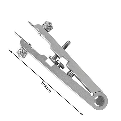 Onetek Uhrenarmband Federstab Standard Zangenentferner Set Uhrenarmbänder aus legiertem Stahl Reparaturwerkzeug mit 6-poligen Gabeln