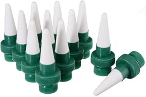 HOVEELUTY Arrosage Automatique Spike Système D'arrosage De Plante Automatique Céramique Fleur Automatique Fleur Et Drip Système De Piles D'eau Pour Une Utilisation Intérieure Et Extérieure (12 Pièces)